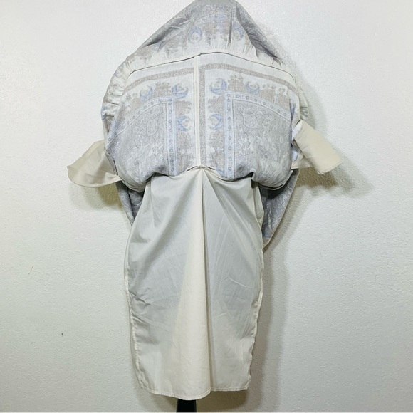 NWT HOUSE OF HARLOW 1960 Linen Oversized Bohemian Peasant Paisley Dress Woman S - Picture 14 of 16